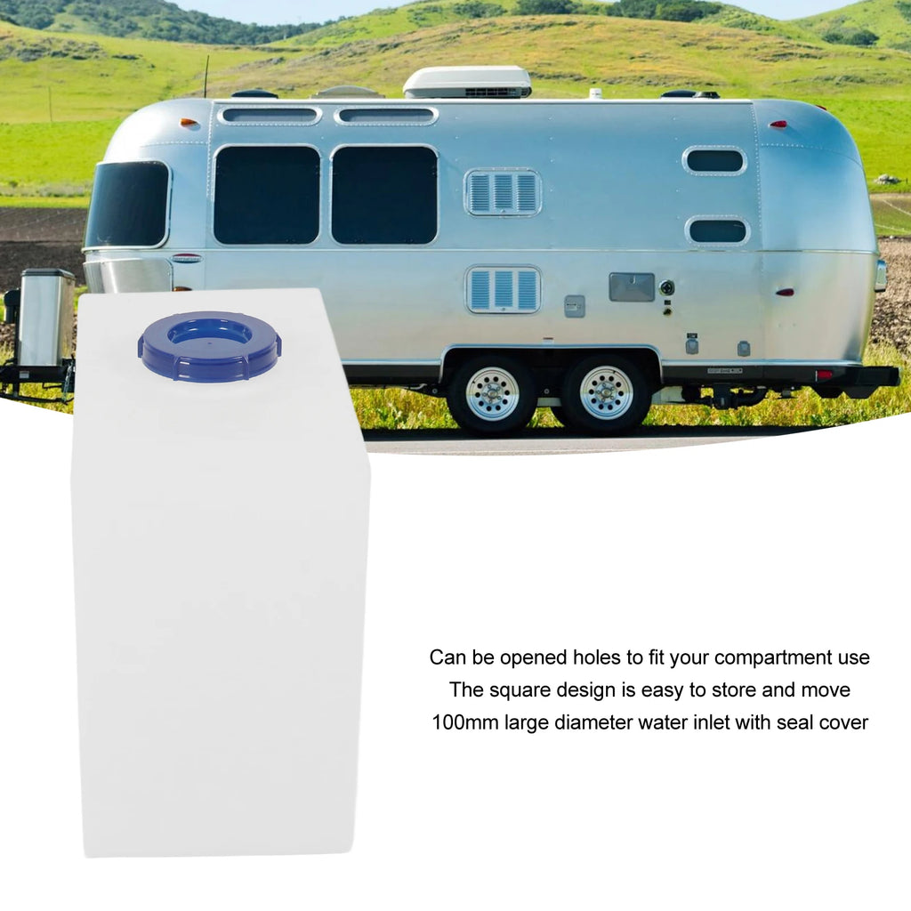 RV Water Storage Tank Heat Cold Resistant PE Fresh Water Tank 435×400×255mm/500×400×200mm for Tr - Automotive LED Light