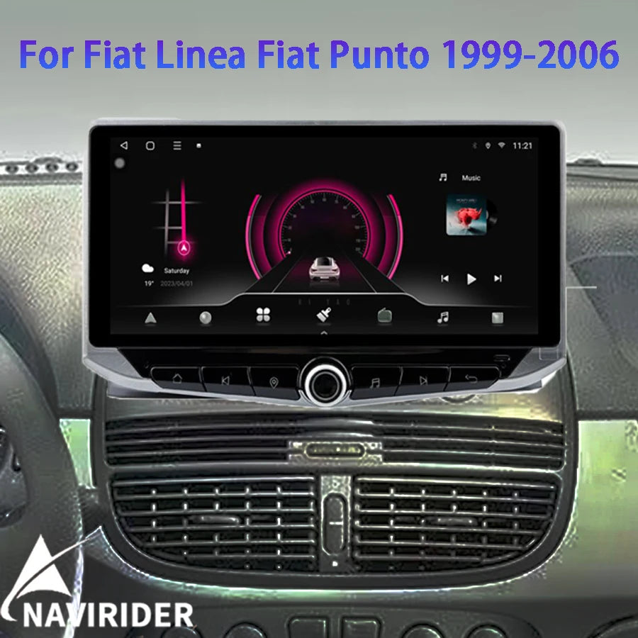 10.88inch Android 15 Car Radio For Fiat Linea Fiat Punto 1999-2006 Video Player Carplay Au