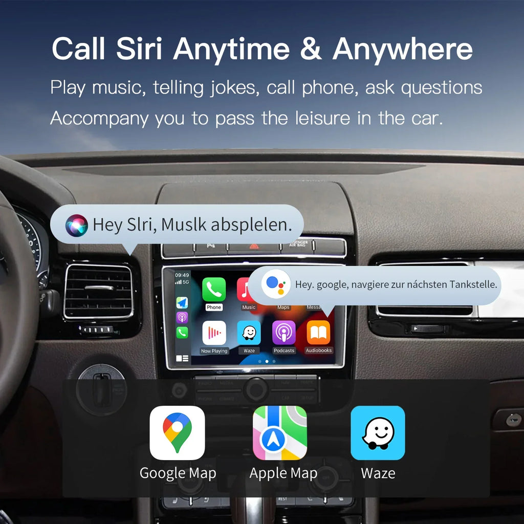 Wireless Carplay Android Auto for Volkswagen Touareg With 8-inch Screen RNS850 2010-2018 M