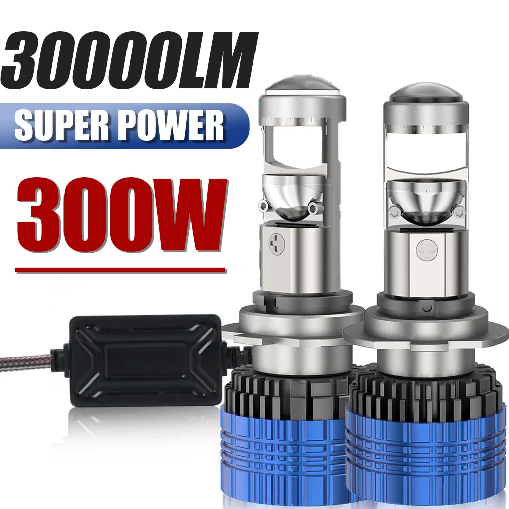 H4 H7 H11 LED Headlight Mini Lens Projector H9 9005 9006 Auto LED Headlight Bulbs Low Beam