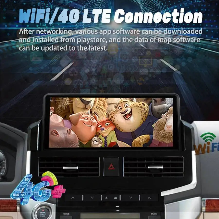 For Toyota Land Cruiser 200 LC200 LC300 2007-2021 Navigation Multimedia Player Head Unit 1 | AUTOKITSHOP