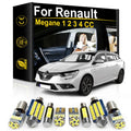 LED Interior Light Kit for Renault Megane MK1 MK2 MK3 MK4 CC - Canbus Error-Free Bulbs | AUTOKITSHOP