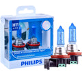 Philips H11 12V 55W Diamond Vision 5000K Super White Light Halogen Bulbs Auto Headlight Fo