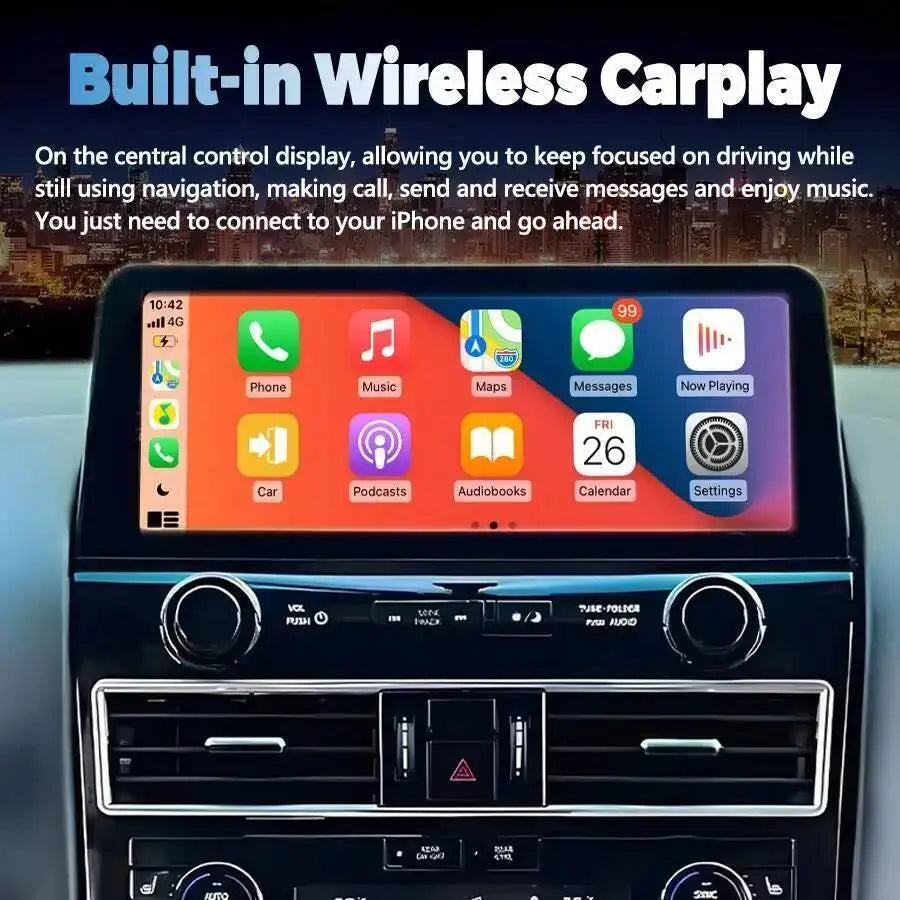 For Nissan Armada Patrol Y61 Y62 Car GPS Radio Multimedia Player Carplay 12.3" Screen Andr | AUTOKITSHOP
