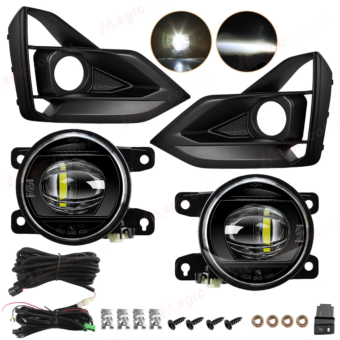 DLAA LED Fog Lamps Set For Isuzu D-Max V-CROSS 4 DOORS 2 DOORS 2027 DRL Daytime Running Li | AUTOKITSHOP
