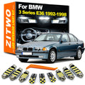 ZITWO 17Pcs Canbus LED Interior Light License Plate Bulb Kit For BMW 3 Series E3 for BMW E36 1992-1998 - Canbus LED Car