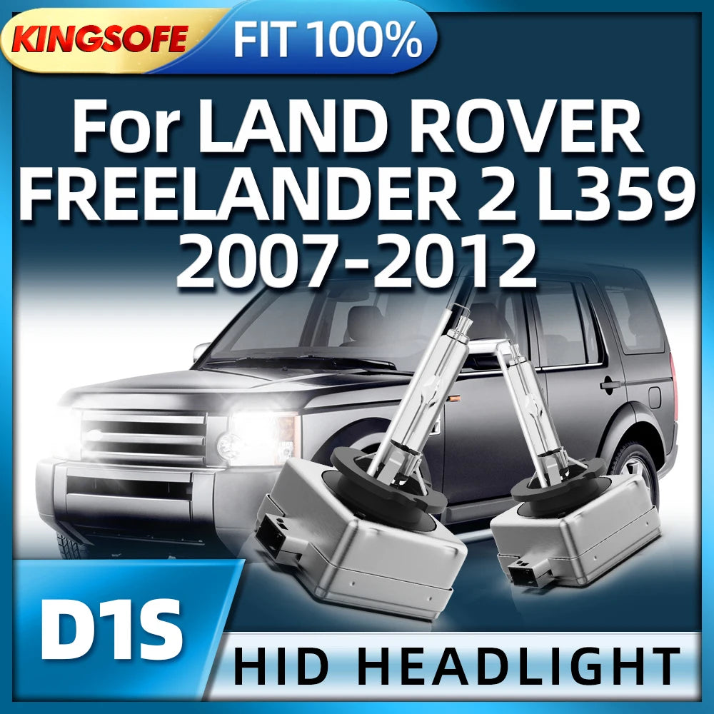 KINGSOFE 2Pcs D1S HID Bulb Xenon Headlight Headlamp 6000K For LAND ROVER FREELANDER 2 L359