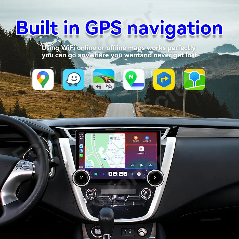 Advanced Upgrade Vision Pro 11.5 Inch Android 15 HD Touch Wireless CarPlay GPS Navi Stereo