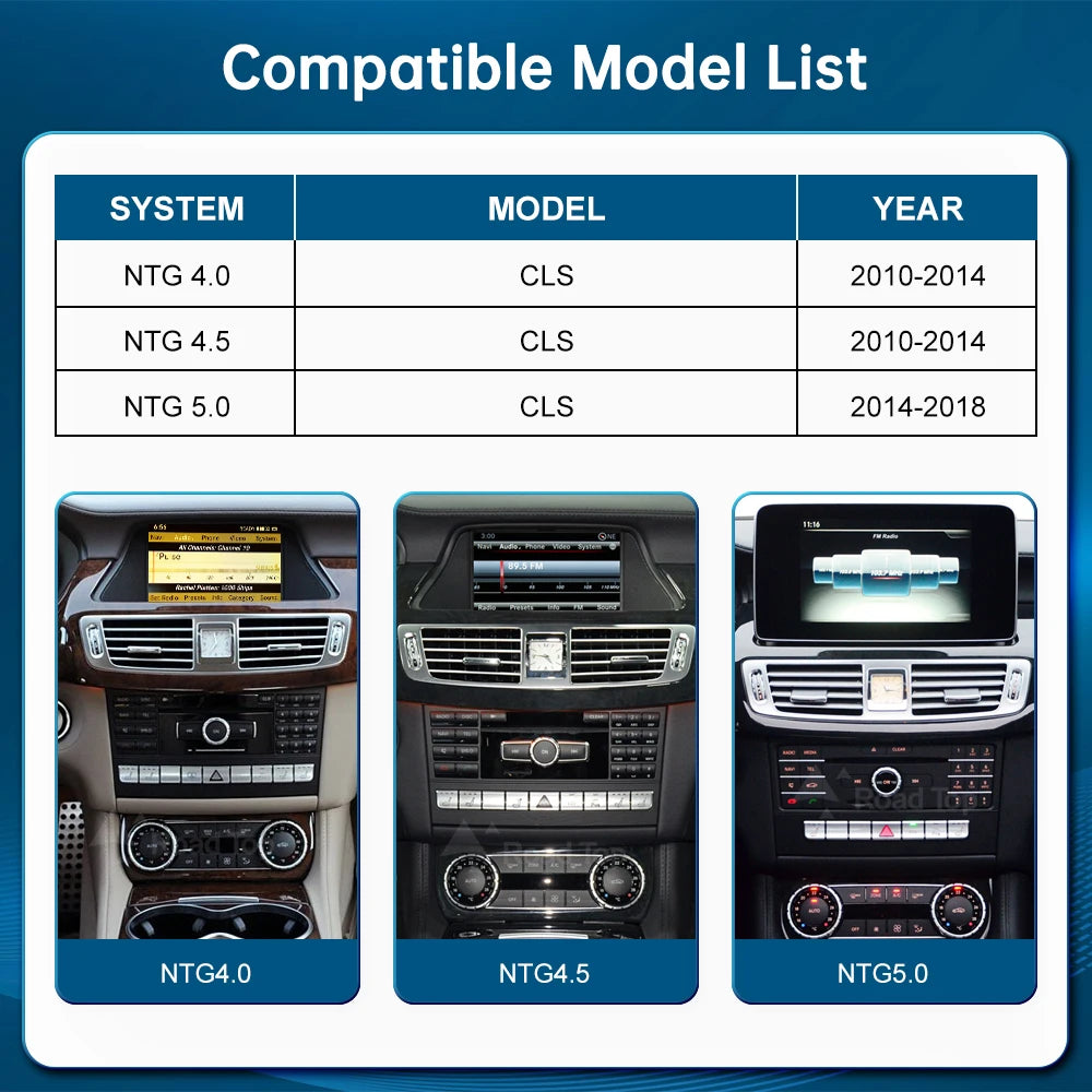 Multimedia Display Screen Car Radio For Mercedes Benz CLS W218 2010-2018 NTG4.0 NTG4.5 NTG | AUTOKITSHOP