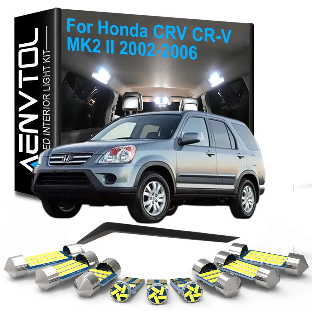 7-Piece LED Interior Light Kit for Honda MK2 - Canbus Error-Free Interior Bulbs