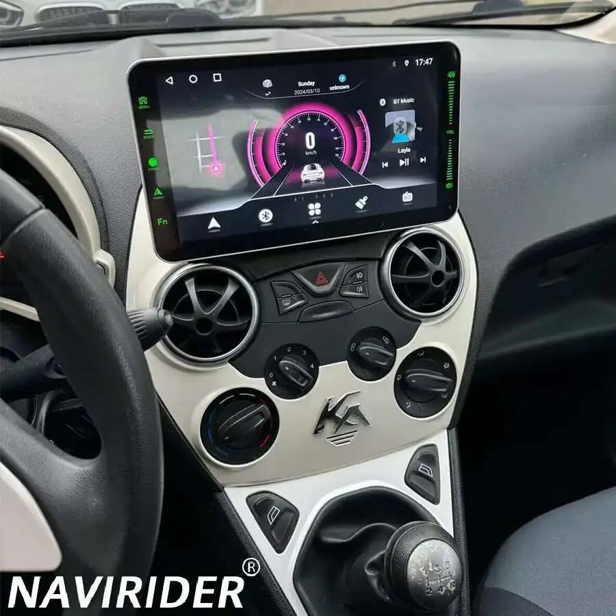 For Ford Ka 2008 - 2012 Android 15 Carplay Automotive Multimedia GPS Radio Coche With Blue