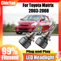 Plug and Play 120W 28000LM 9005 Canbus LED Car Headlights 6000K White 12V For Toyota Matri