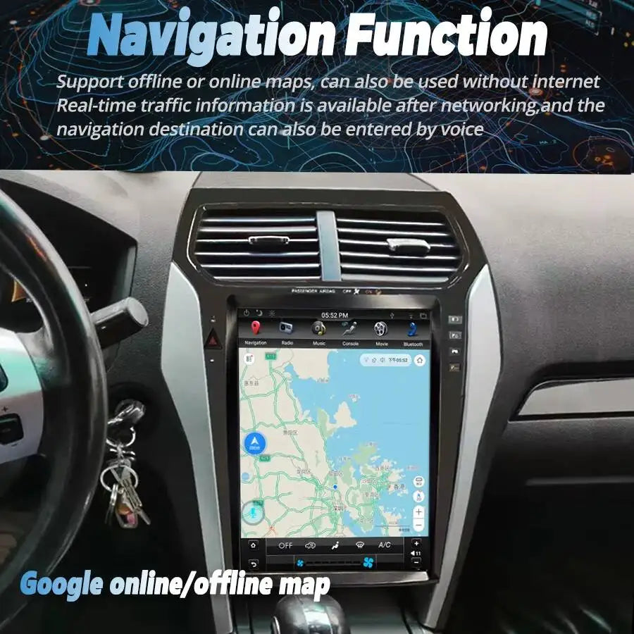 Screen For Ford Explorer 2011 2012 2013 2014 2015 2016 2017 2018 2019 12.1" Carplay Androi