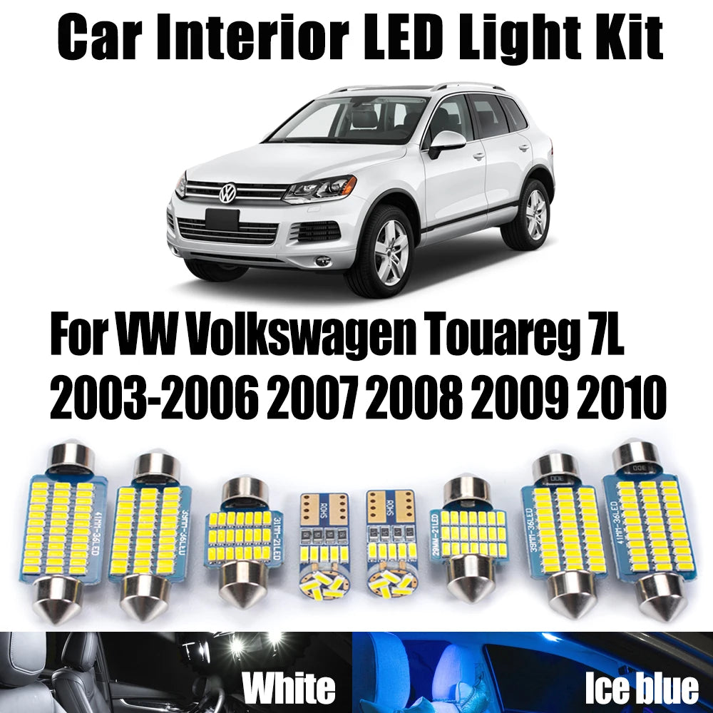 Canbus For VW Volkswagen Touareg 7L 2003- 2007 2008 2009 2010 Car Accessories LED Interior