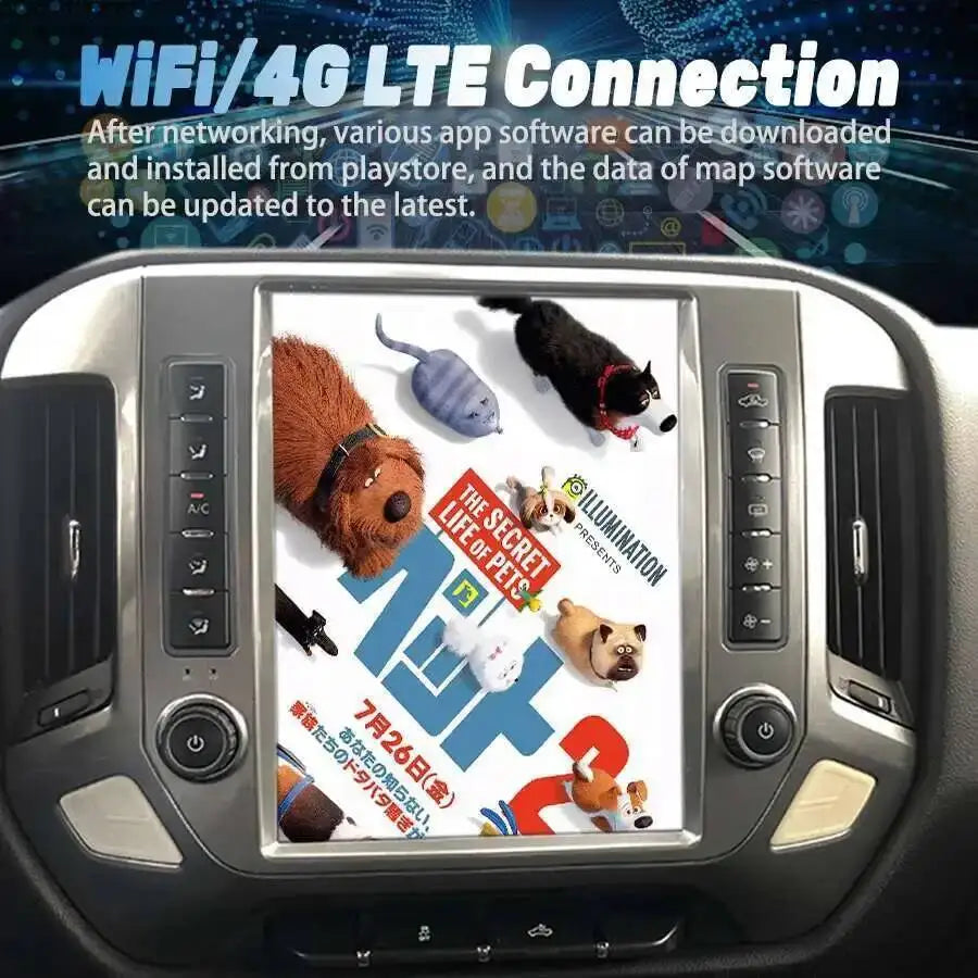 12.1'' Android Screen Car Radio For Chevrolet Silverado GMC SIERRA 2014-2018 Car Multimedi | AUTOKITSHOP