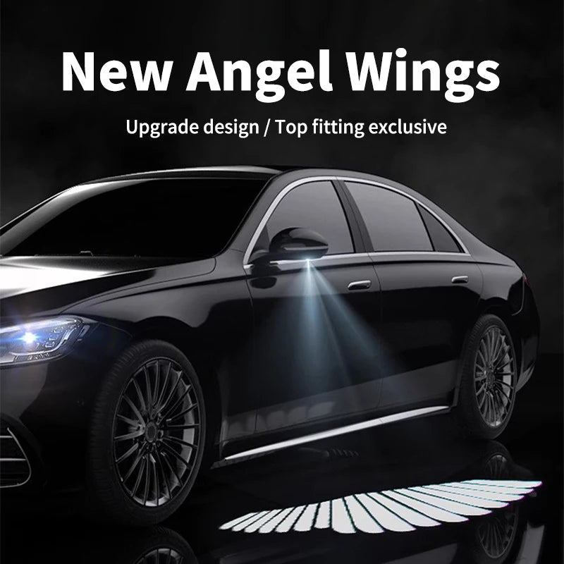 Universal Modified LED Rearview Mirror Angel Wing Welcome Light Suitable for Mercedes Benz