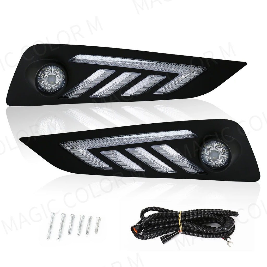 LED Daytime Running Lights For MG MG6 2021 2022 Morris Garages DRL Fog Lamps Turn Signal W | AUTOKITSHOP