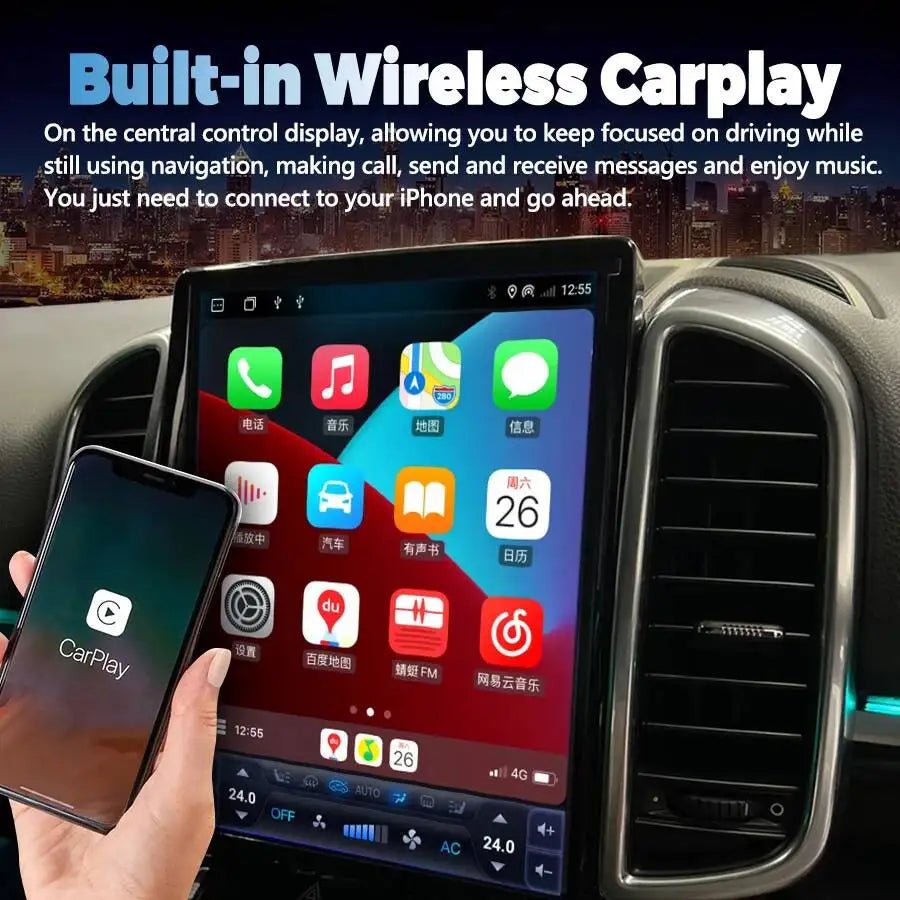 9.7Inch Android Touch Screen Car GPS For Porsche Cayenne 2011 - 2017 Auto Stereo Multimedi | AUTOKITSHOP