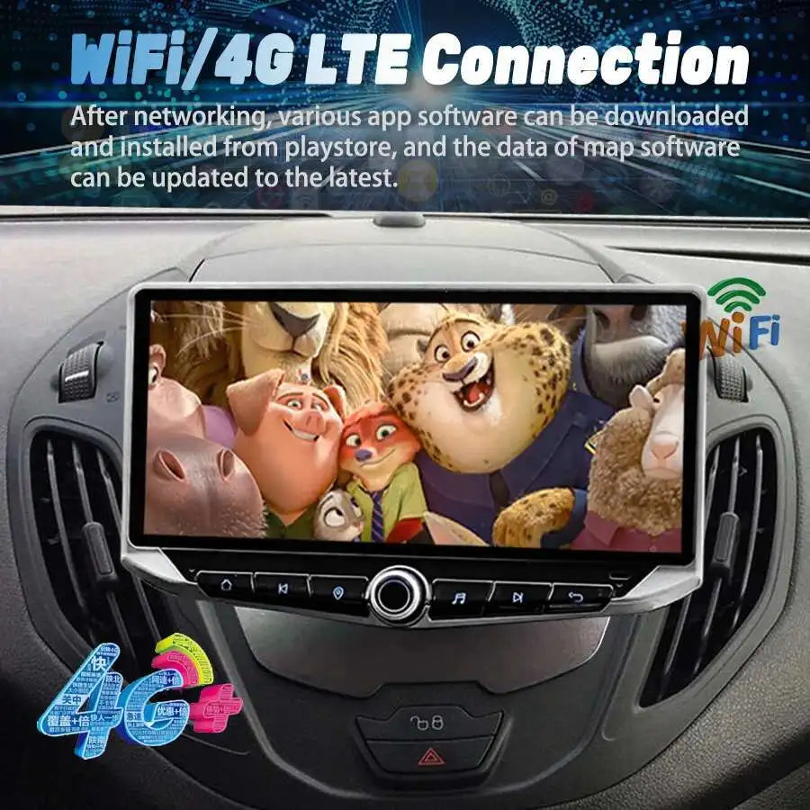 10.88inch For Ford B-MAX Transit Courier Tourneo 2012-2017 Android Stereo GPS Carplay Car  | AUTOKITSHOP