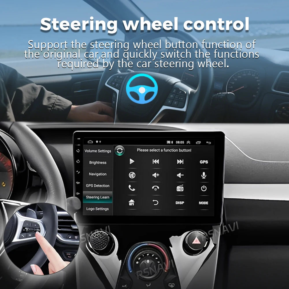 Android 16 For Peugeot 108 Toyota Aygo B40 2014 - 2021 2K QLED Stereo Car Radio Multimedia