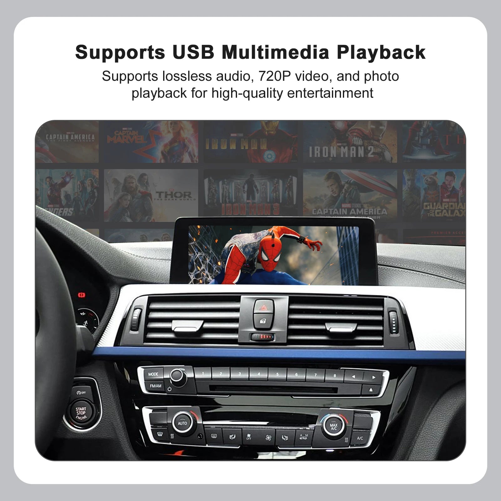 CarPlay Wireless with Android Car device with Mirror Link function AirPlay for BMW 3 Serie