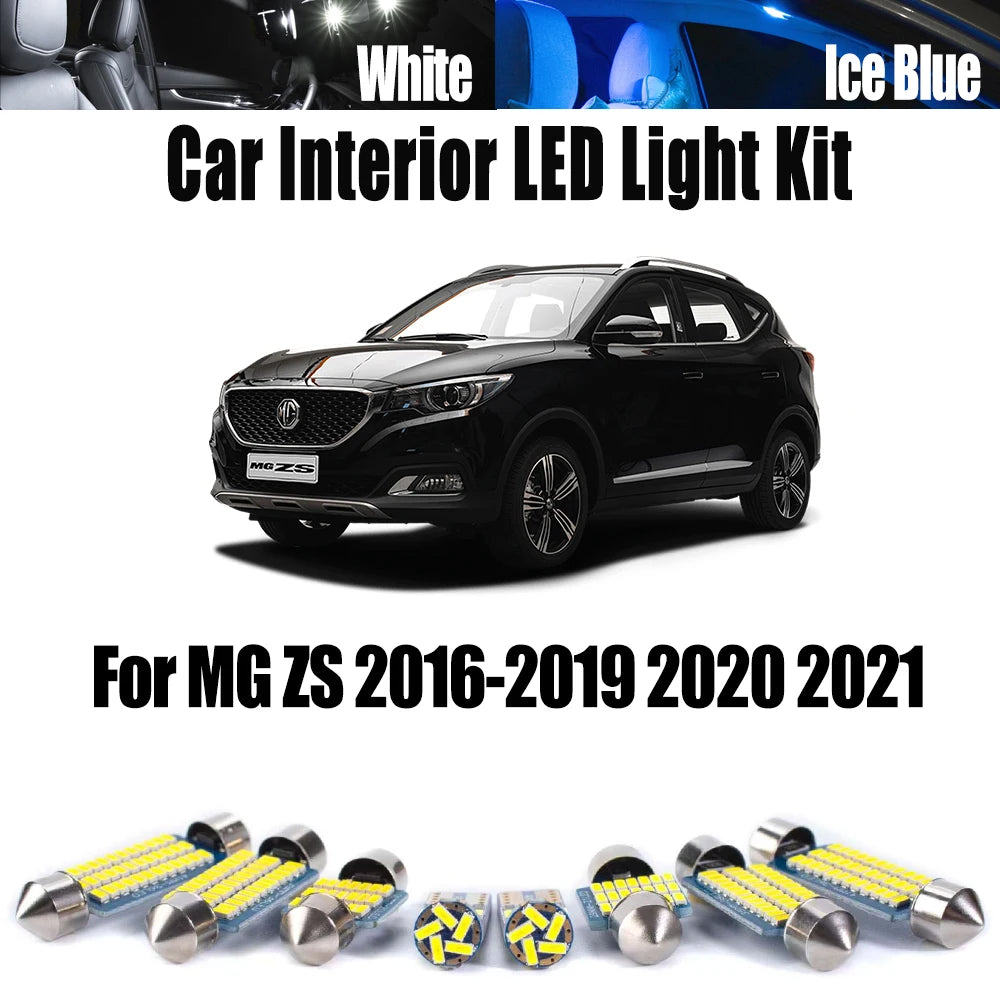8-Piece LED Interior Light Kit for MG ZS - Canbus Error-Free Bulbs | AUTOKITSHOP