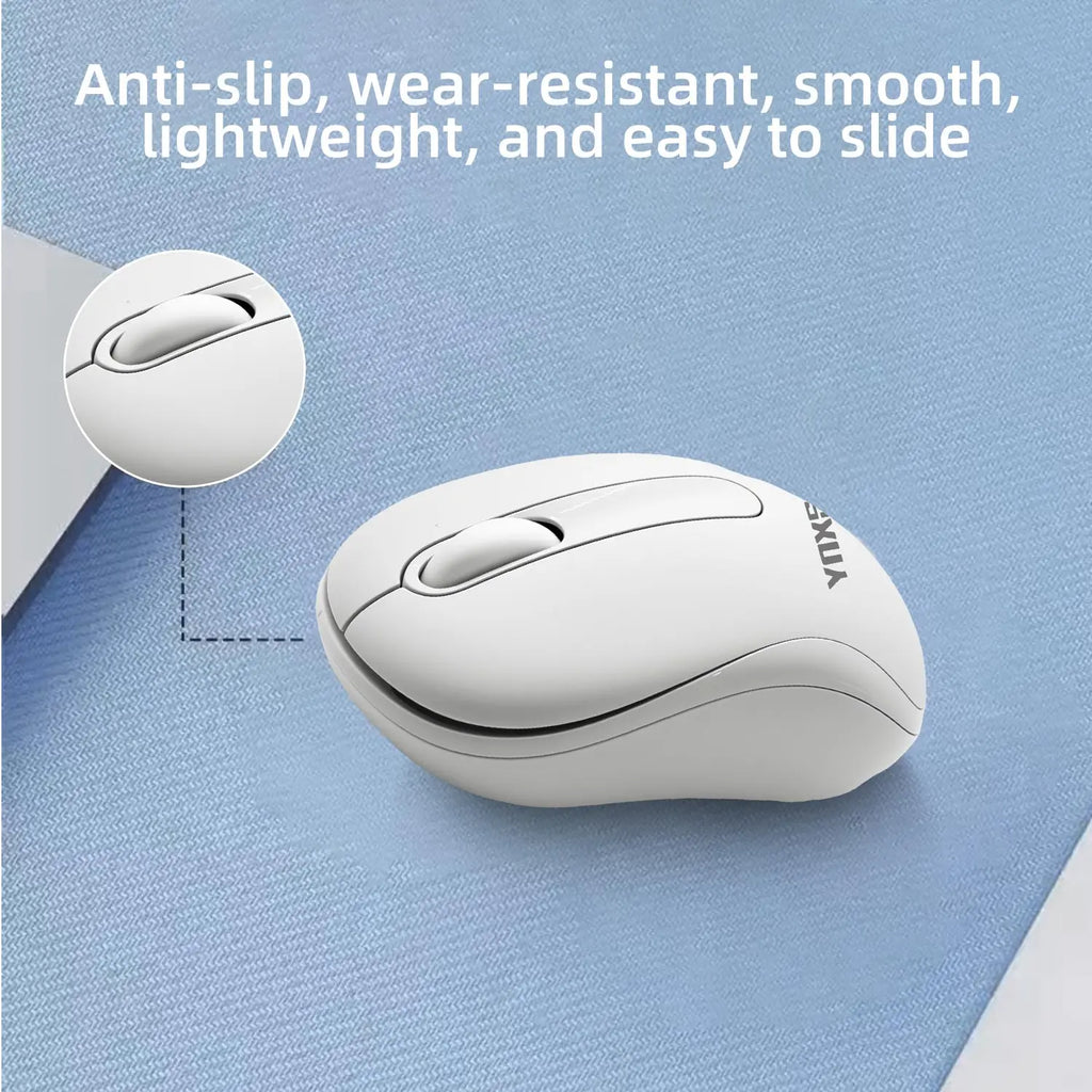 2.4G Bluetooth Dual Mode Silent Mouse 1600 DPI Portable Wireless Optical for PC Laptop Off