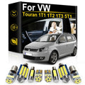 LED Interior Light Kit for Volkswagen VW Touran 1T1 1T2 1T3 5T1 Accessories 2008-2016 - Canbus Dome Map Door Trunk Bu...
