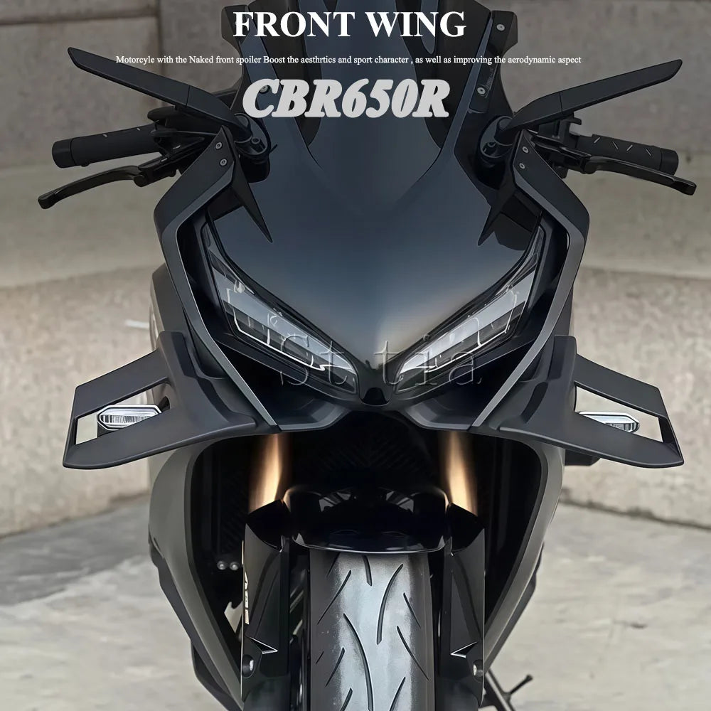 Motorcycle Aerodynamic GP Wings Fairing For CBR650R CBR 650R CBR650R CBR 650 R 2019-2023 Black S - Automotive LED Light