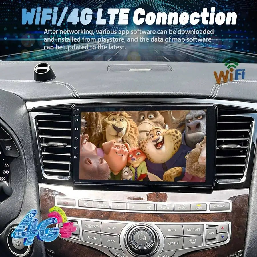 9" Screen Car Radio CarPlay For Infiniti QX60 JX35 2011-2019 GPS Navi Android Auto Stereo