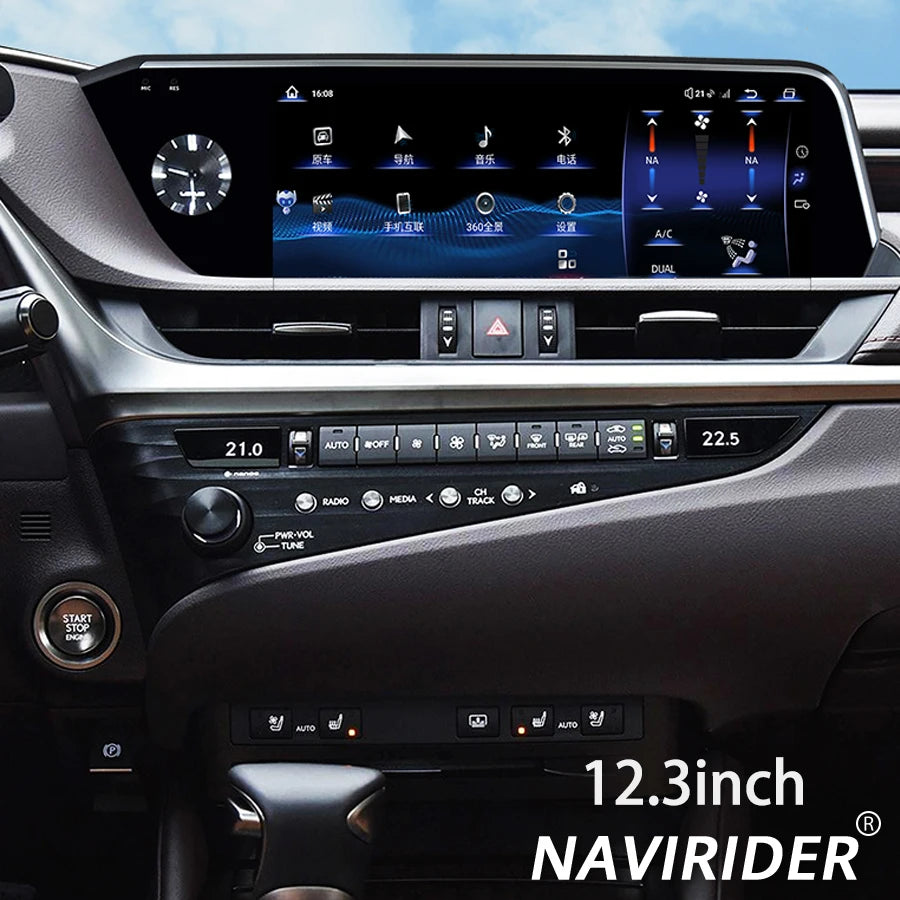 Car GPS Navigation Carplay BT For Lexus ES ES300h ES350h ES300 ES330 ES350 2018-2021 Car R