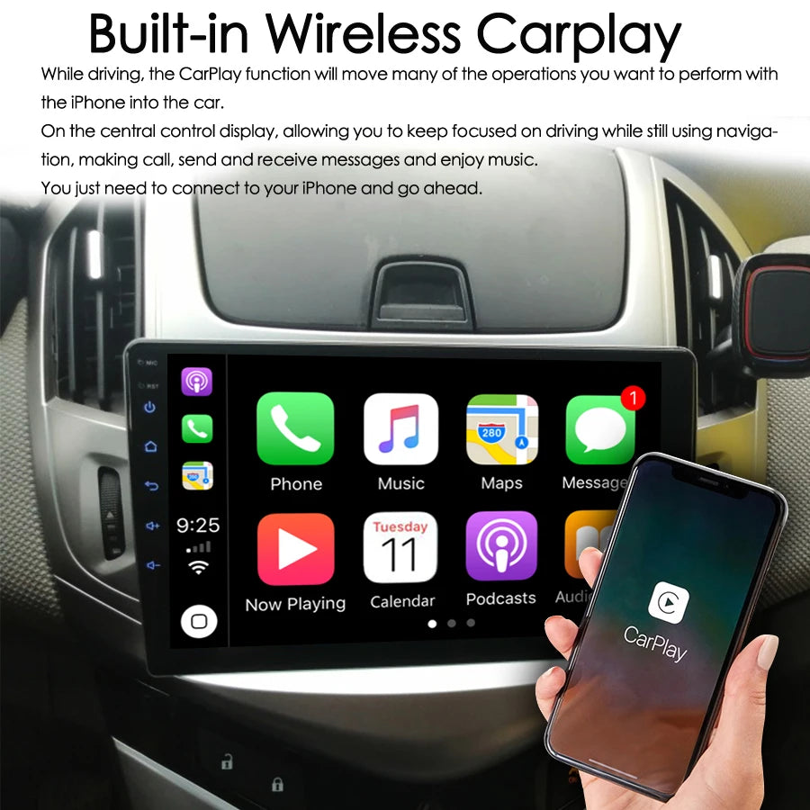For Chevrolet Cruze 2012-2015 Android 14 Car Multimedia PlayerStereo Navi 128G Audio 360 C