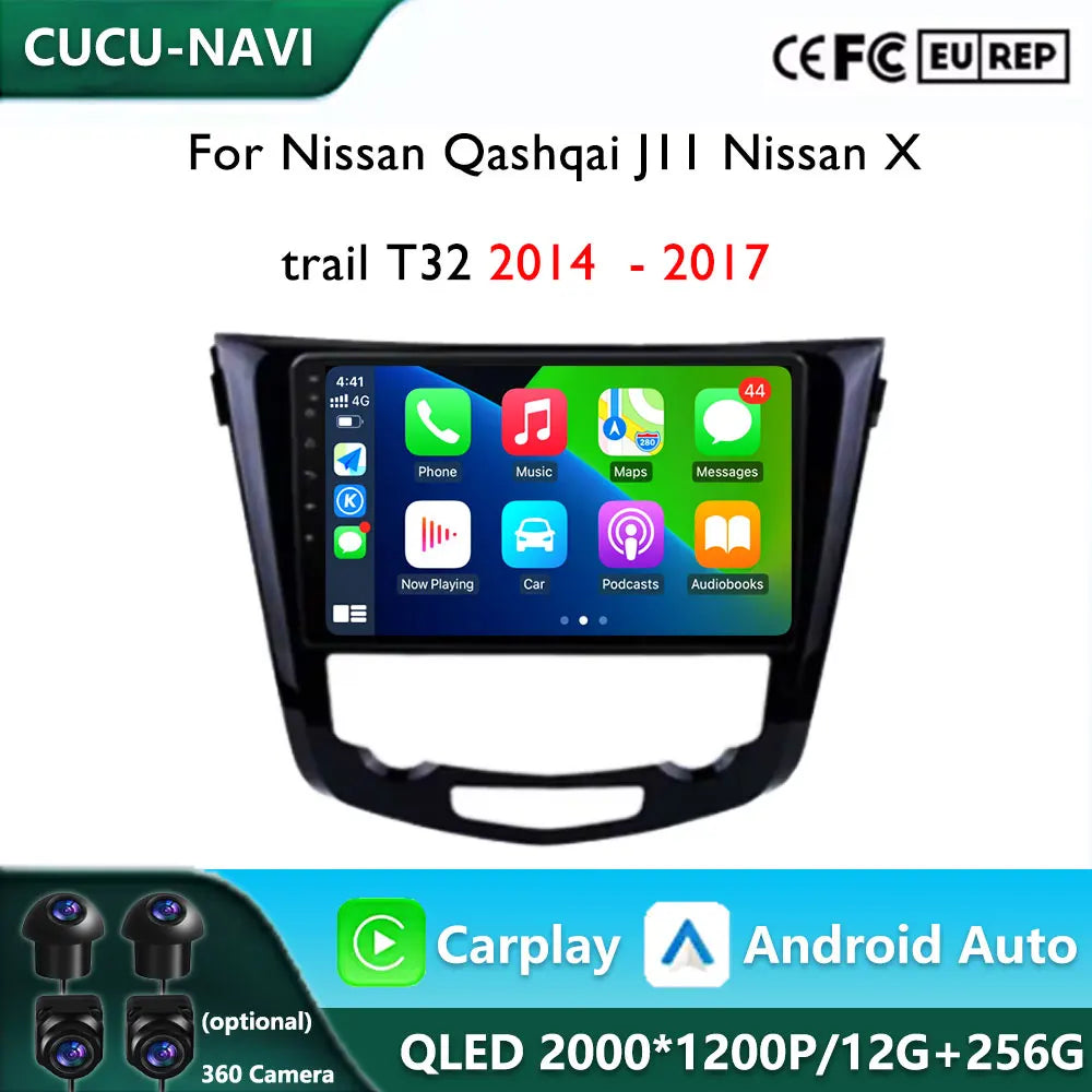 10.1''Android OS for Nissan Qashqai J11 Nissan X trail T32 2014 2015-2017 Car Radio Multim | AUTOKITSHOP