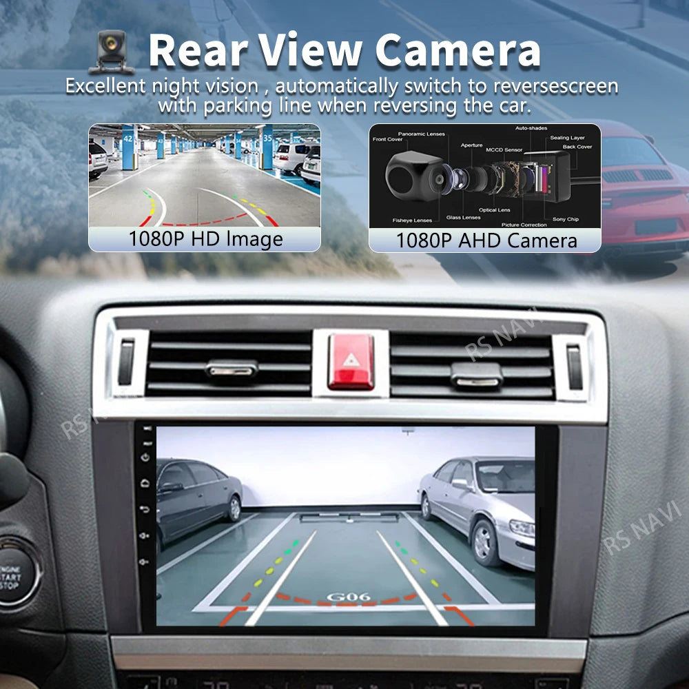 Android 16 For Subaru Outback 5 2014 - 2018 Legacy 6 2014 - 2017 2K QLED Stereo Car Radio