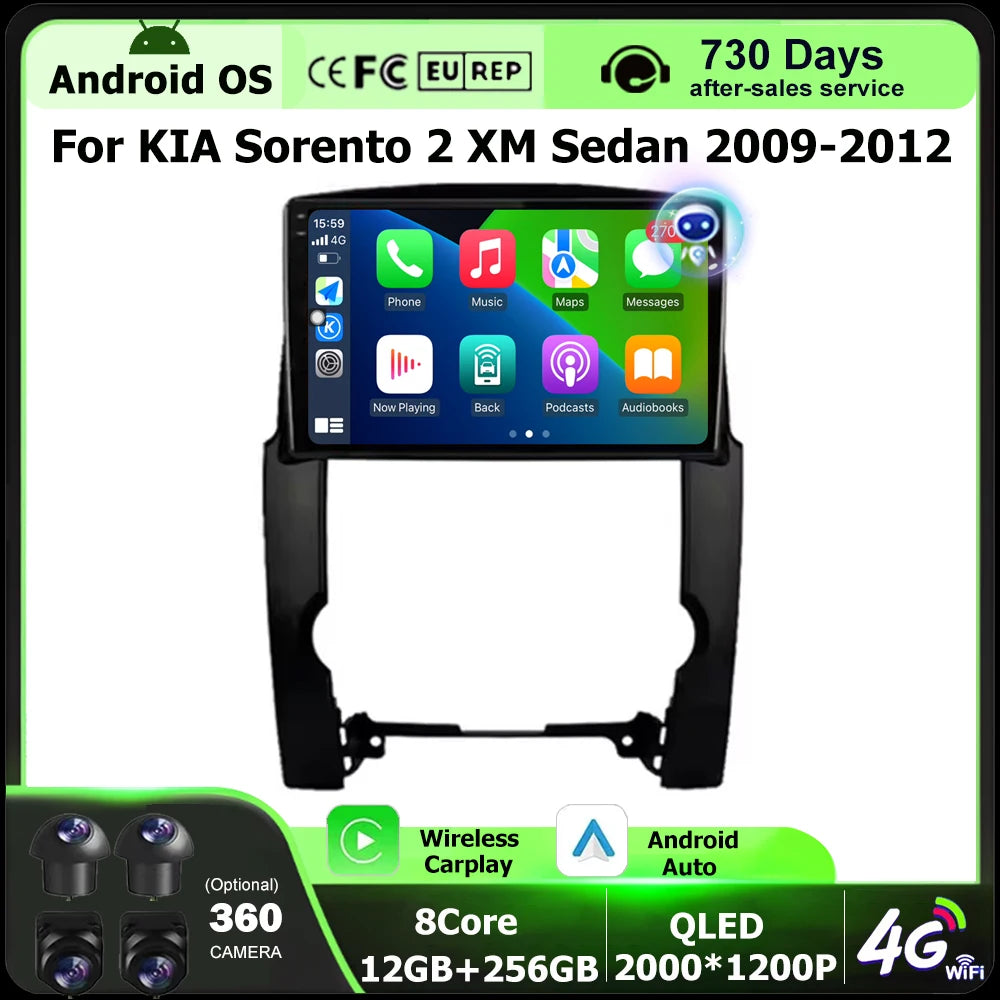 10" Car Radio GPS Navigation Stereo For KIA Sorento 2 XM 2010-2015 | AUTOKITSHOP