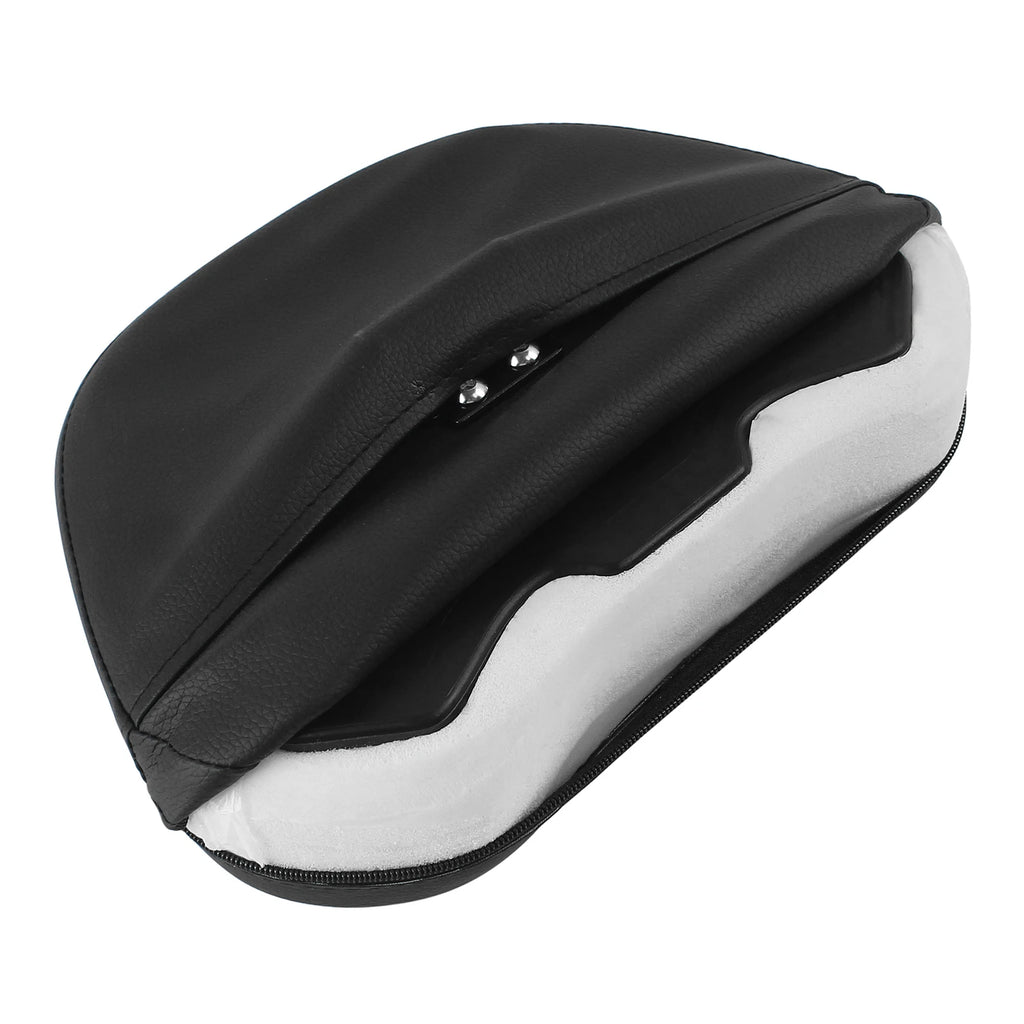 Universal Motorcycle Rear Backrest Passenger Sissy Bar Cushion Pad For Harley Honda Yamaha Suzuk - Automotive LED Light