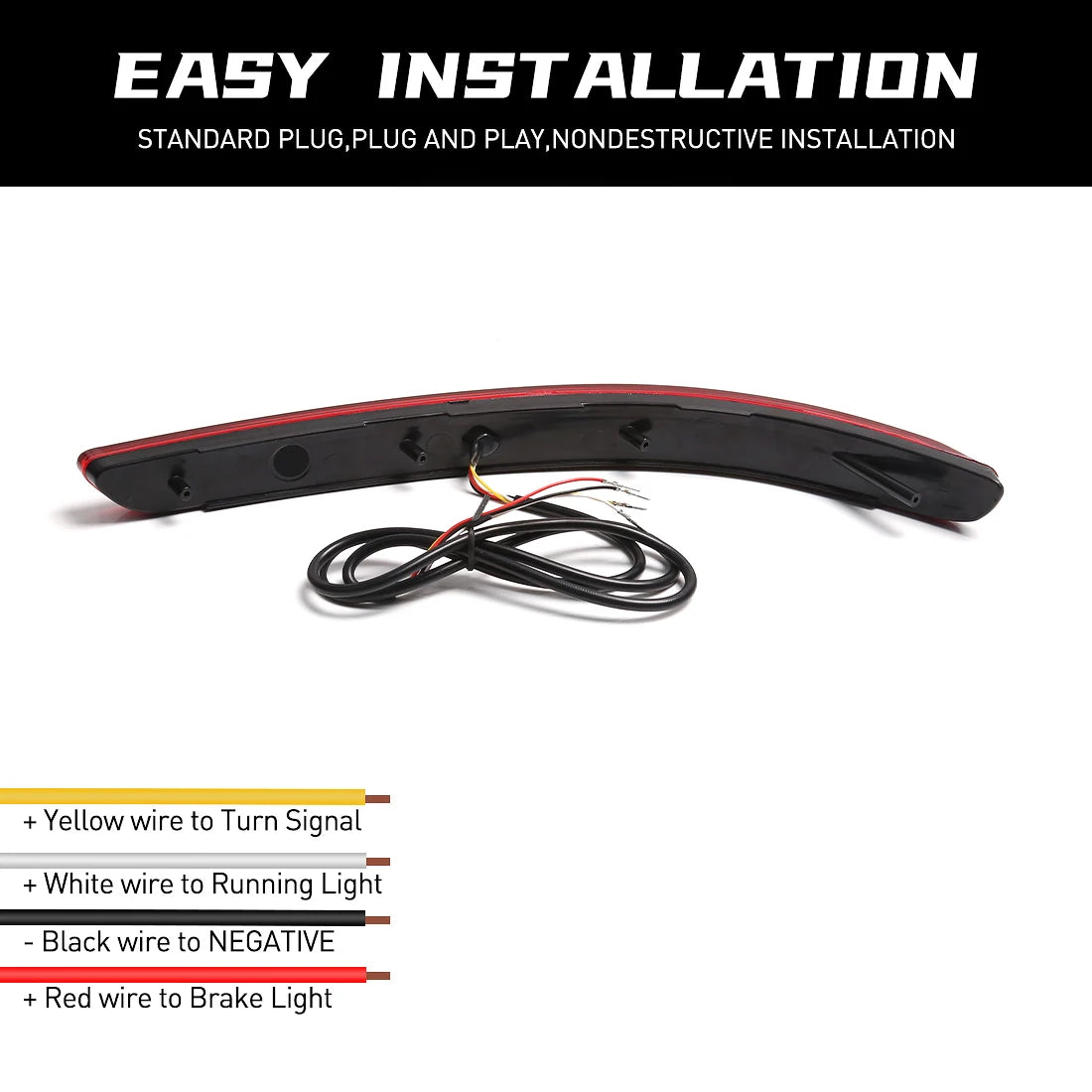 LED Rear Bumper Reflector Lights For Kia PEGAS 2016 2017 2018 2019 2020 2021 2022 Running  | AUTOKITSHOP