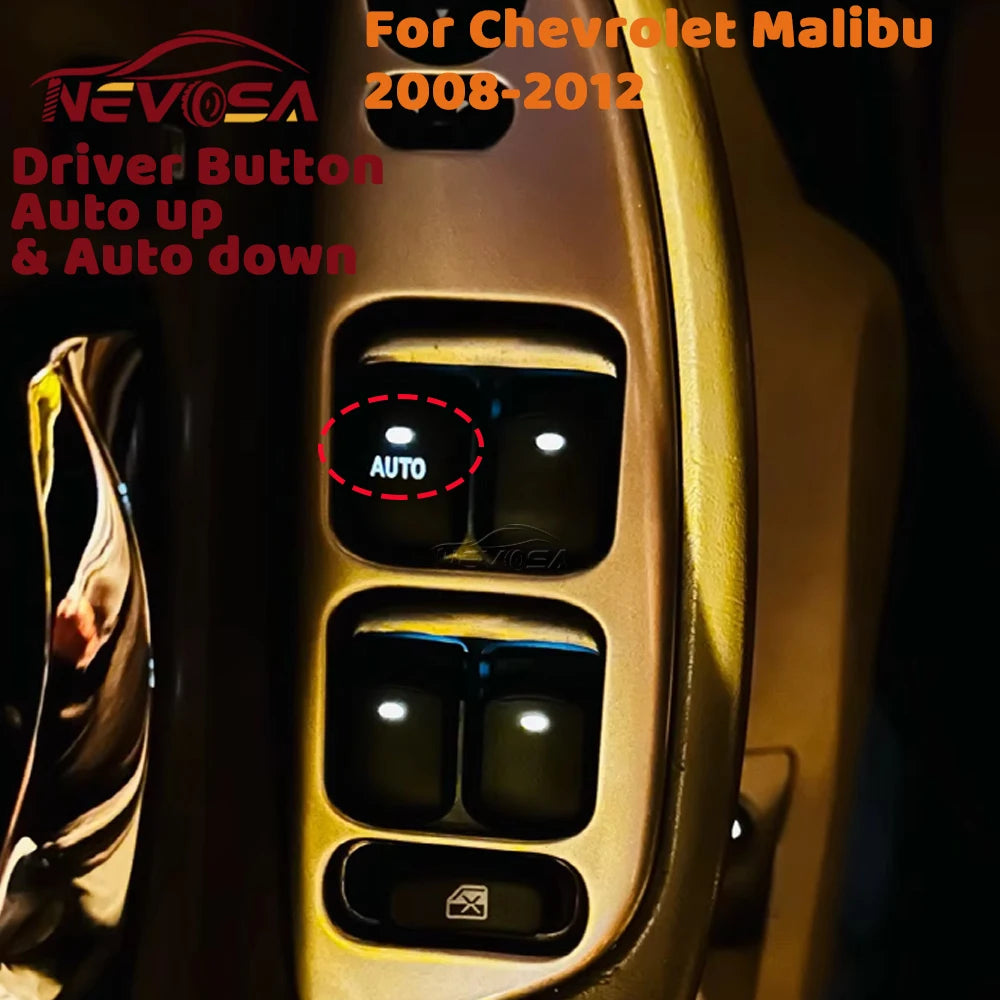 Electric Power Window Switch For Chevrolet Malibu 2008 2009 2010 2011 2012 Master Glass Lifter C - Automotive LED Light