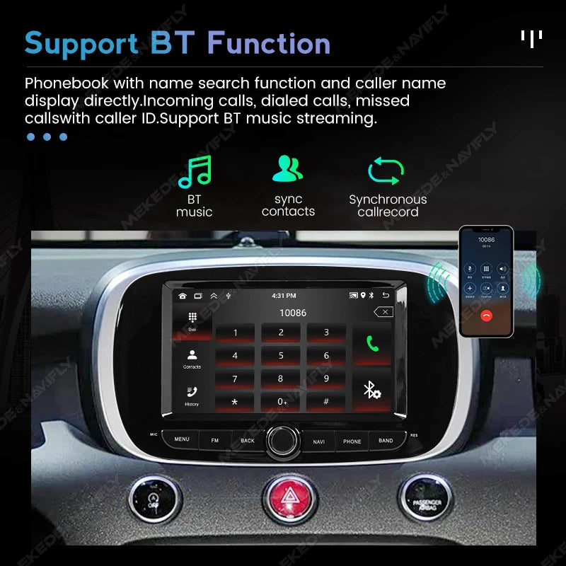 2 Din Android 15 Multimedia Video Player FOR Fiat 500X 2014 2015 2020 Carplay Auto Car Ste | AUTOKITSHOP