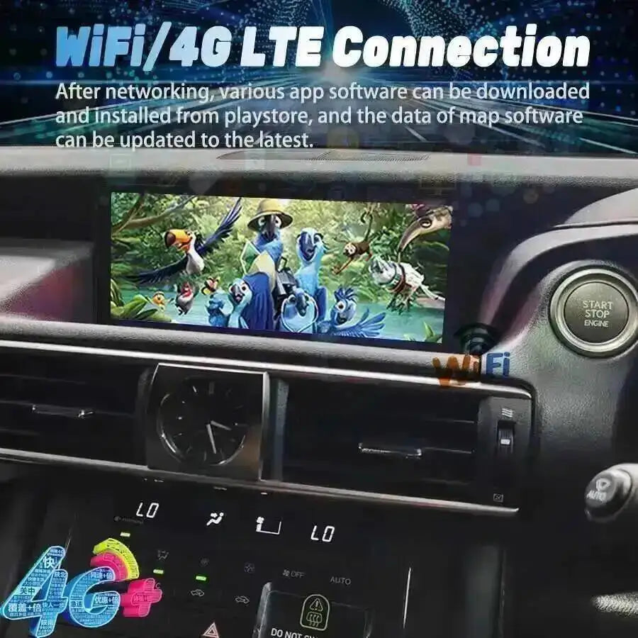 RHD Android 15 10.25'' Carplay Qled Screen For Lexus IS RC 200 250 200t 300h 2013-2019 Car