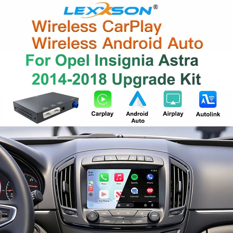 LEXXSON Wireless Carplay Android Auto Module For Opel Insignia Astra 2014-2018 8 inch Scre | AUTOKITSHOP