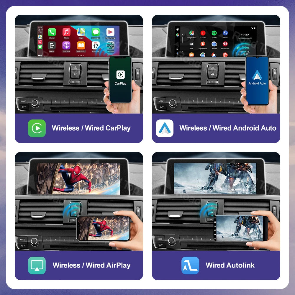 Wireless CarPlay for BMW 1 2 3 4 5 6 7 Series X1 X2 X3 X4 X5 X6 MINI F56 F15 F16 F25 F26 F | AUTOKITSHOP