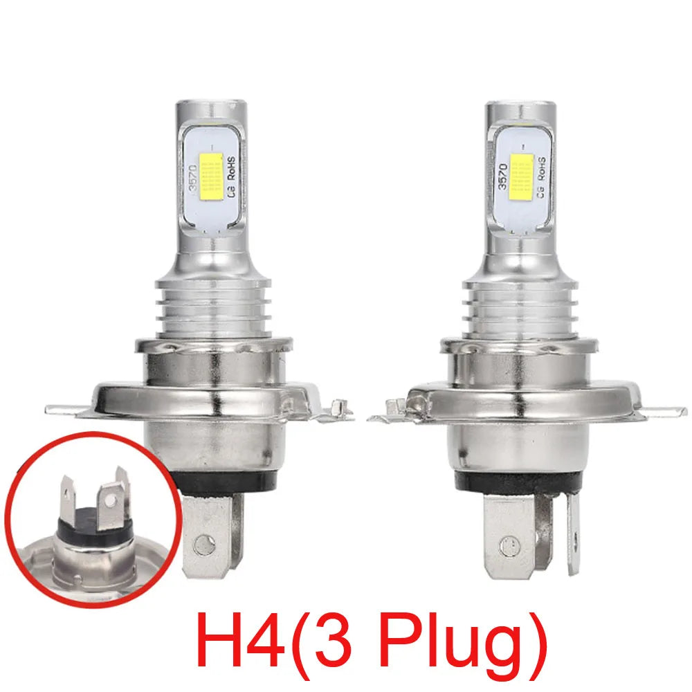 2Pcs 20000LM H7 H4 H8 H11 LED Headlight 9005 HB3 9006 HB4 CSP LED Headlamp Bulb 120W Turbo Auto Lamp 6000K 12V