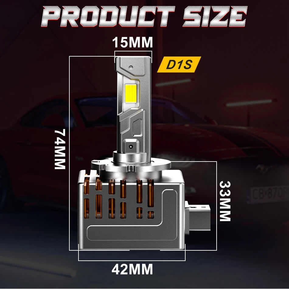 D SERIES D1S LED Car Headlight 1:1 HID Bulbs D2S D3S D4S Turbo Lights 6500W 6500K Auto Lam