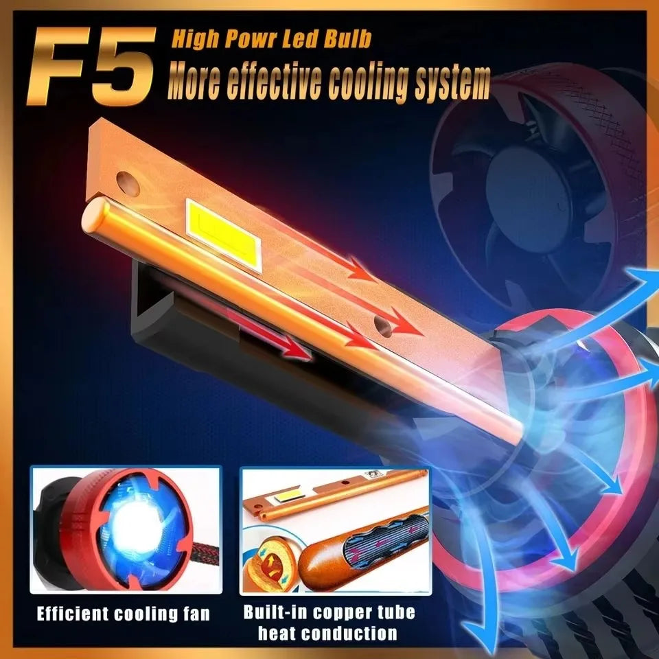 F5 H7 LED Headlight Bulb 110W 22000LM 6000K Super Bright Car Headlight H11 H1 HB3 9005 900
