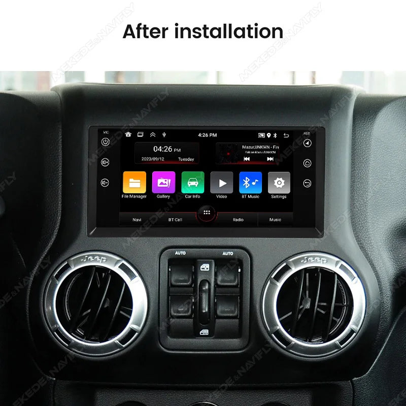 7" Android 15 Car Radio For JEEP Grand Cherokee Liberty Wrangler Chrysler GPS Multimedia P
