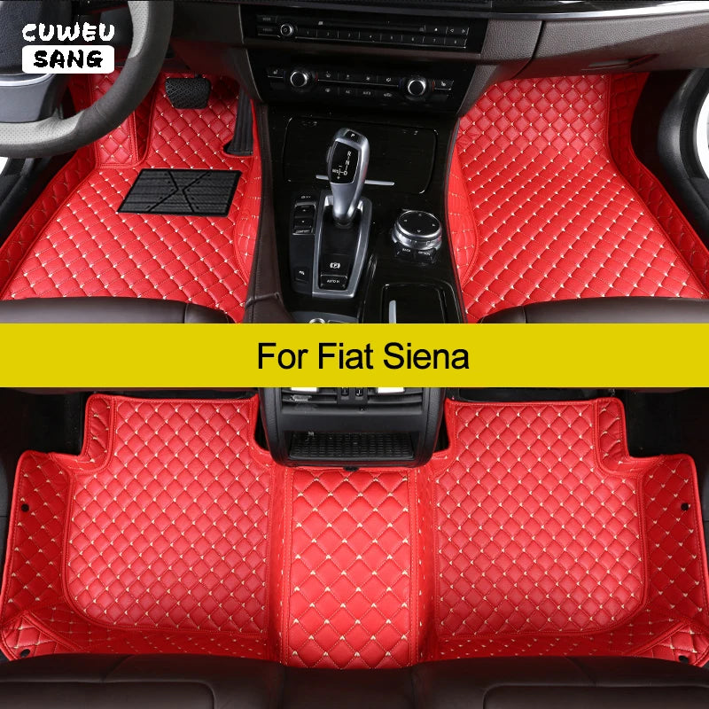 CUWEUSANG Custom Car Floor Mats For Fiat Siena Auto Carpets Foot Coche Accessorie | AUTOKITSHOP