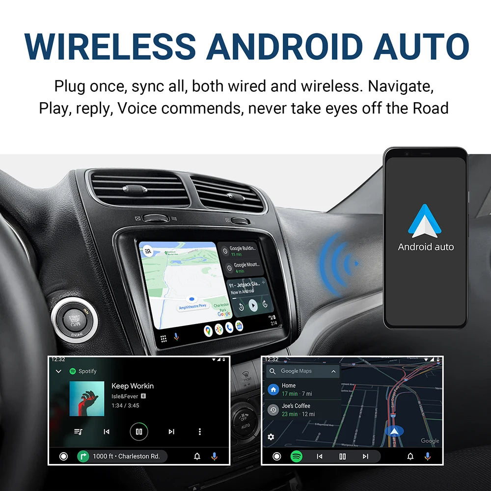 Wireless CarPlay Android Auto Retrofit Kit Decoder Box For Fiat Freemont 2013 2014 2015 20 | AUTOKITSHOP