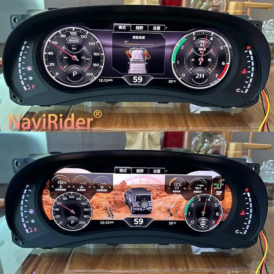 12.3inch Map Multiple Colorful UI High Definition Display Liunx Car LCD Instrument For Jee