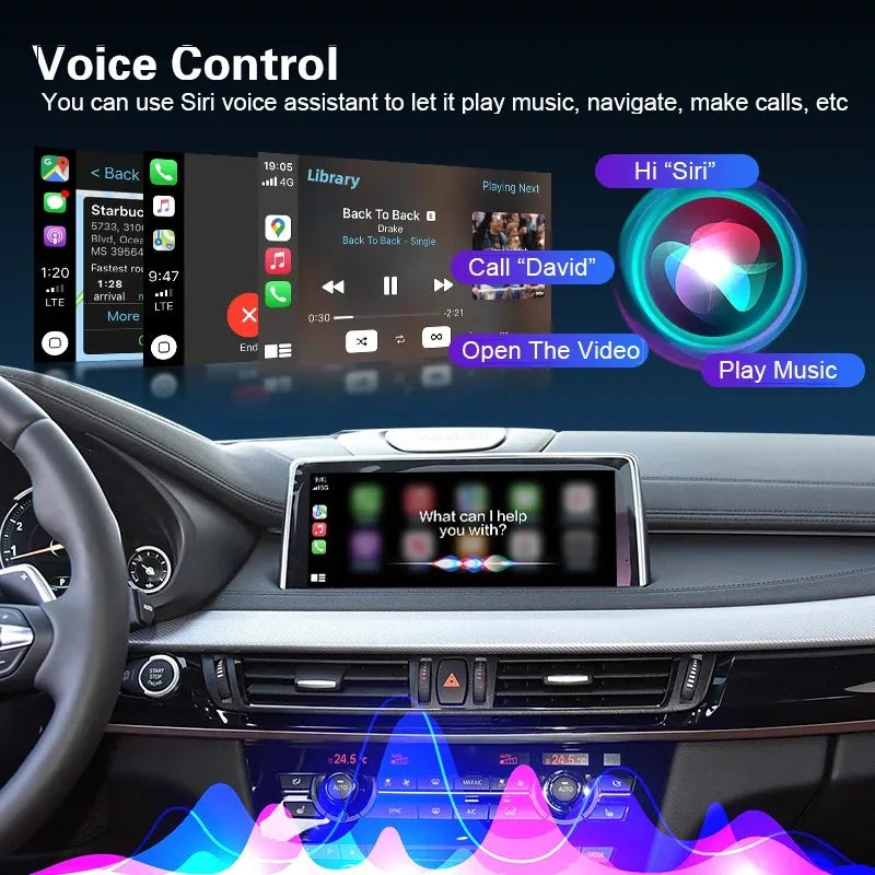 OEM Screen Upgrade Wireless CarPlay for BMW EVO 1 2 3 4 5 7 Series X1 X3 X4 X5 X6 MINI F56